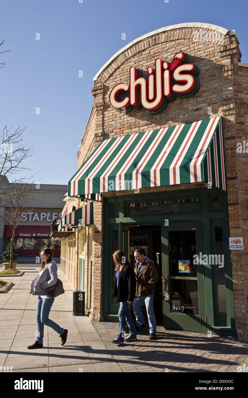 Chili's Restaurant, at a mall in Maryland, USA Stock Photo