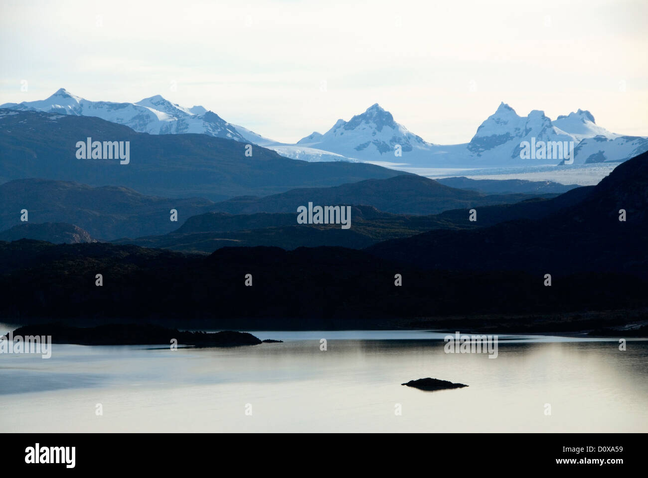 Lake Nordenskjold and the Balmaceda Range, Torres Del Paine National