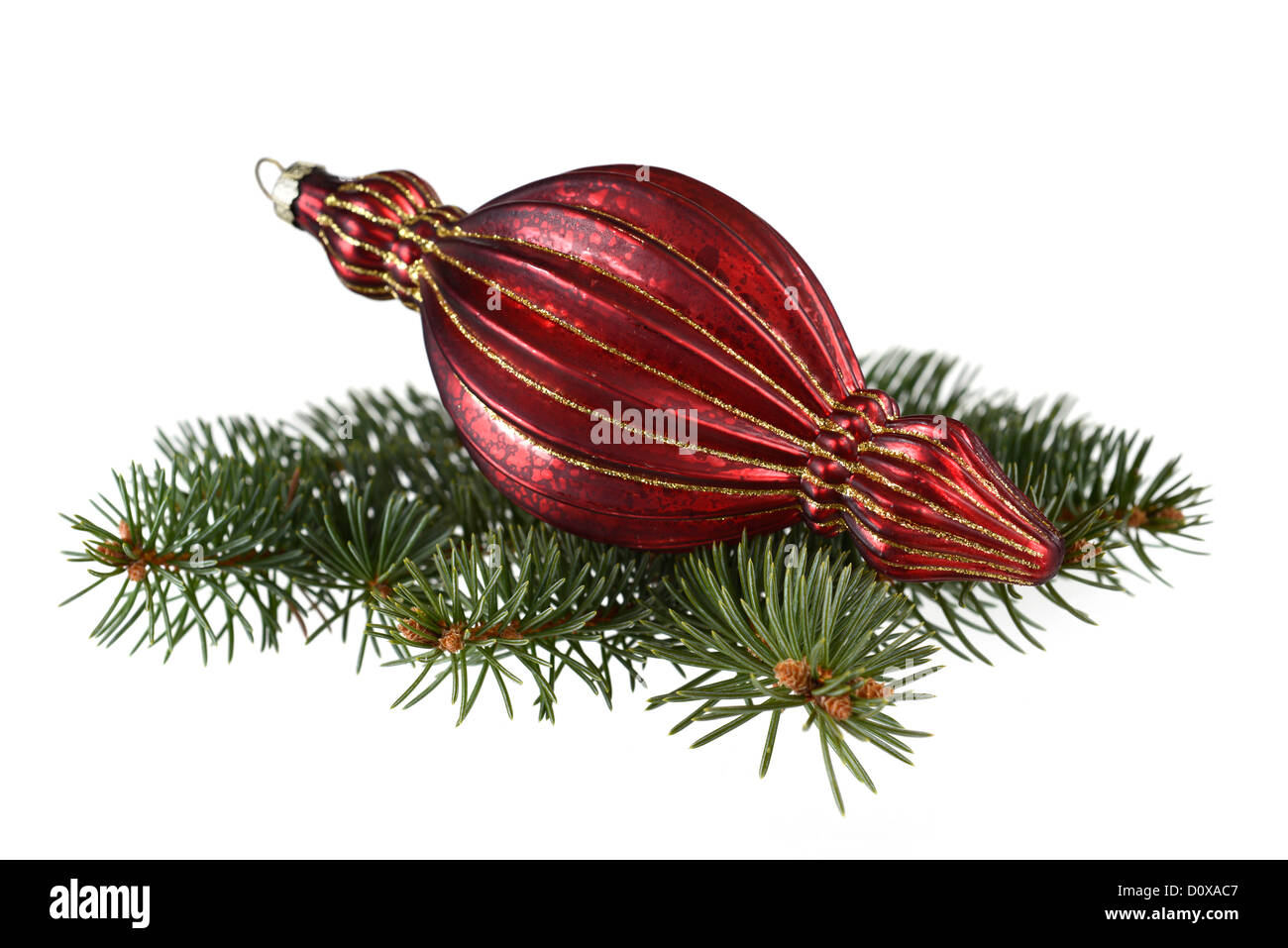 Red Christmas Ornament Stock Photo