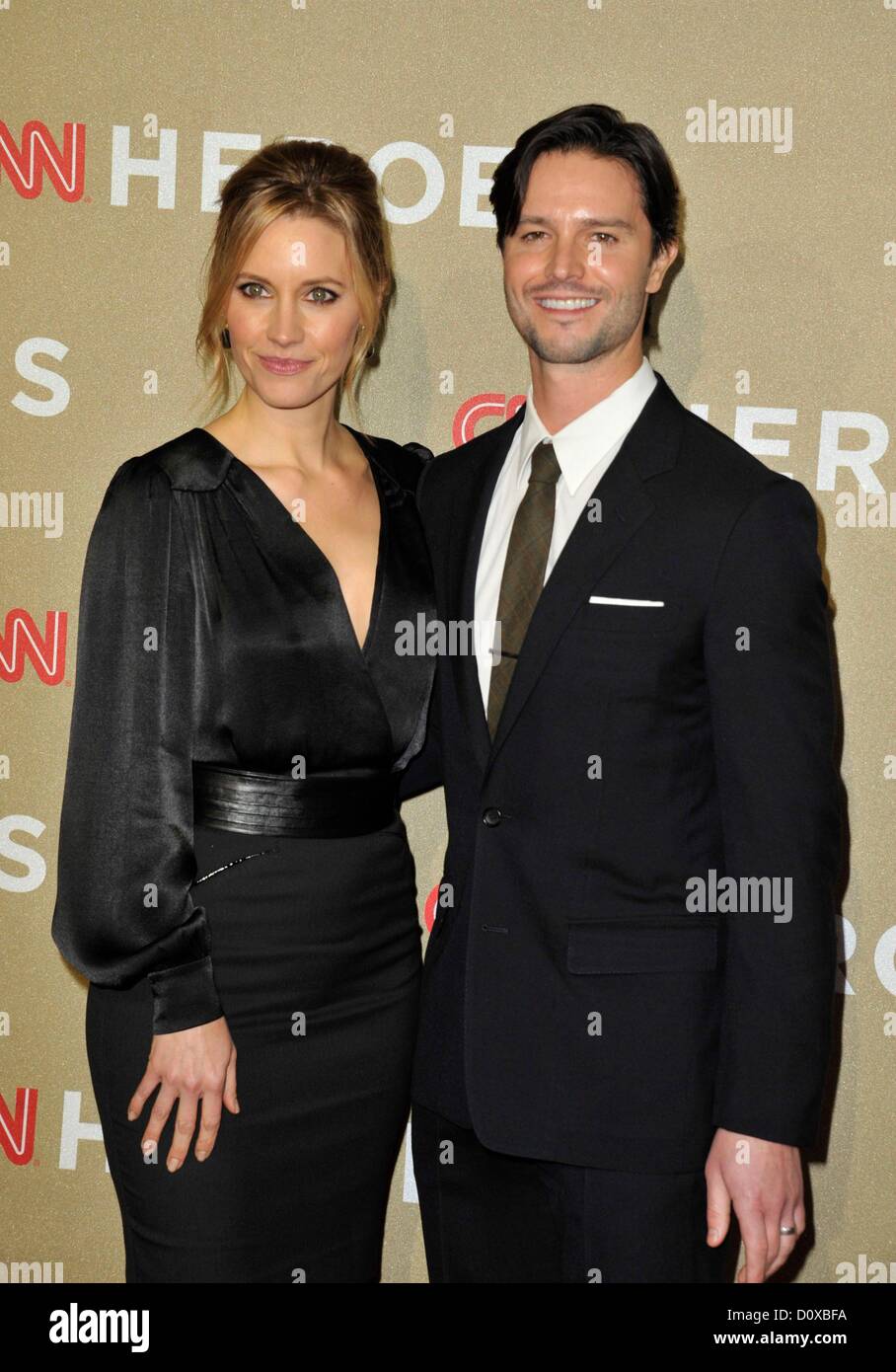 Los Angeles, California. 2nd December 2012. KaDee Strickland, Jason Behr at arrivals for CNN Heroes: An All-Star Tribute, Shrine Auditorium, Los Angeles, CA December 2, 2012. Photo By: Dee Cercone/Everett Collection Stock Photo