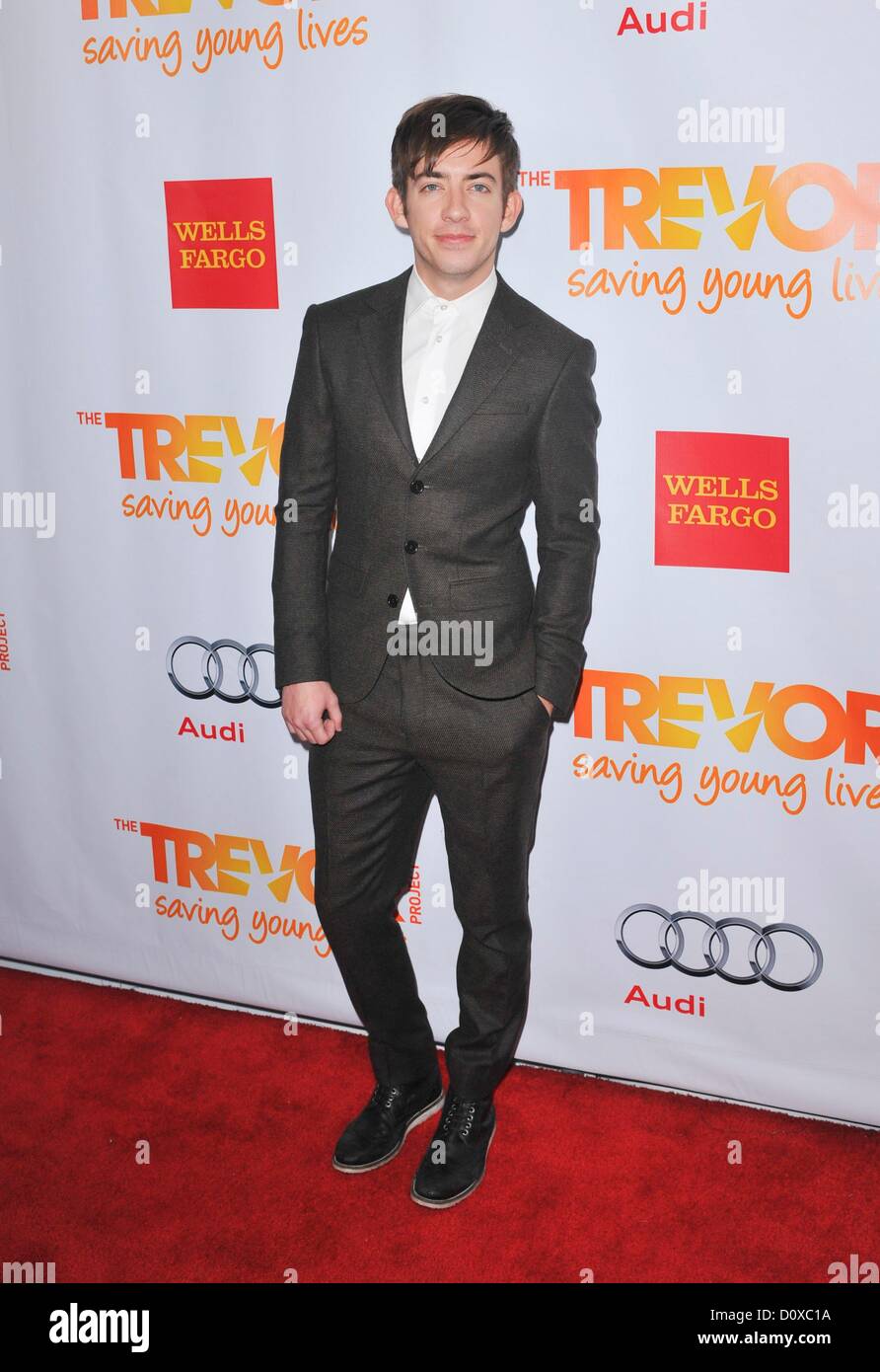 Los Angeles, California. 2nd December 2012. Kevin McHale at arrivals for The Trevor Project  2012 Trevor Live Presented by Audi and Wells Fargo, Hollywood Palladium, Los Angeles, CA December 2, 2012. Photo By: Elizabeth Goodenough/Everett Collection Stock Photo