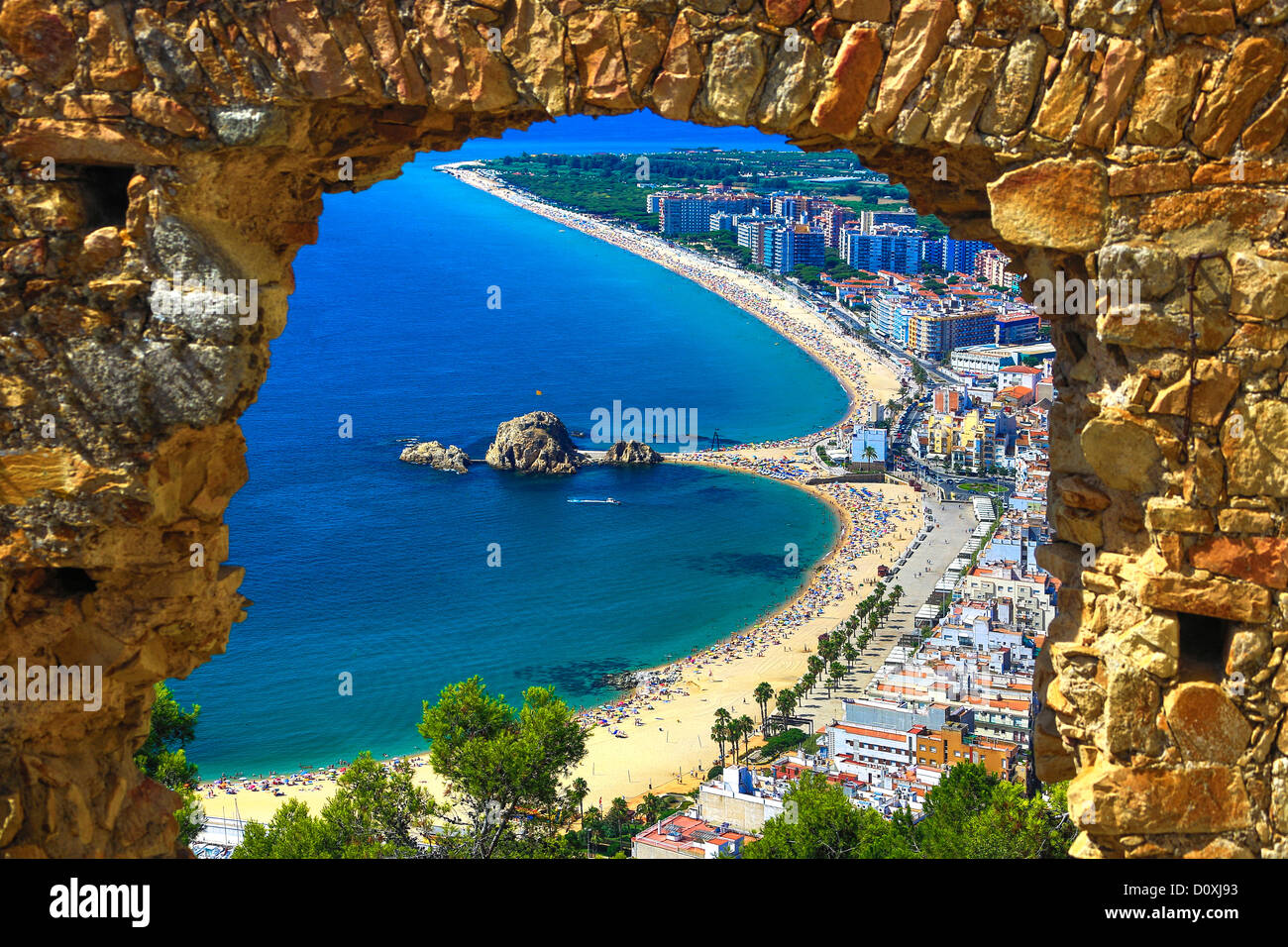 Spain, Europe, Catalonia, Costa Barava, Blanes, town, Sa Palomera