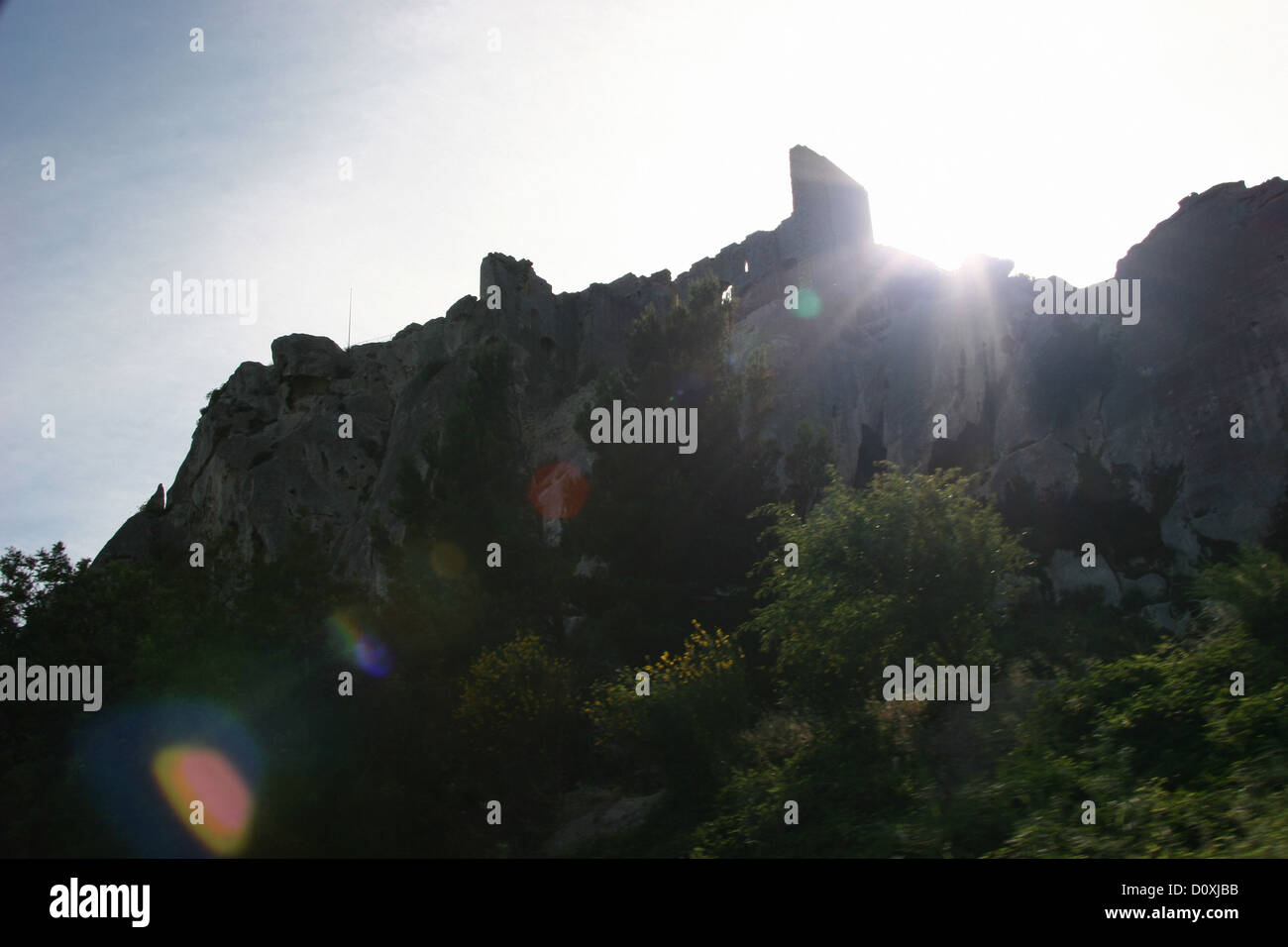France, Europe, Provence, Les Baux, Alpilles, stones, castle, ruins, Stock Photo