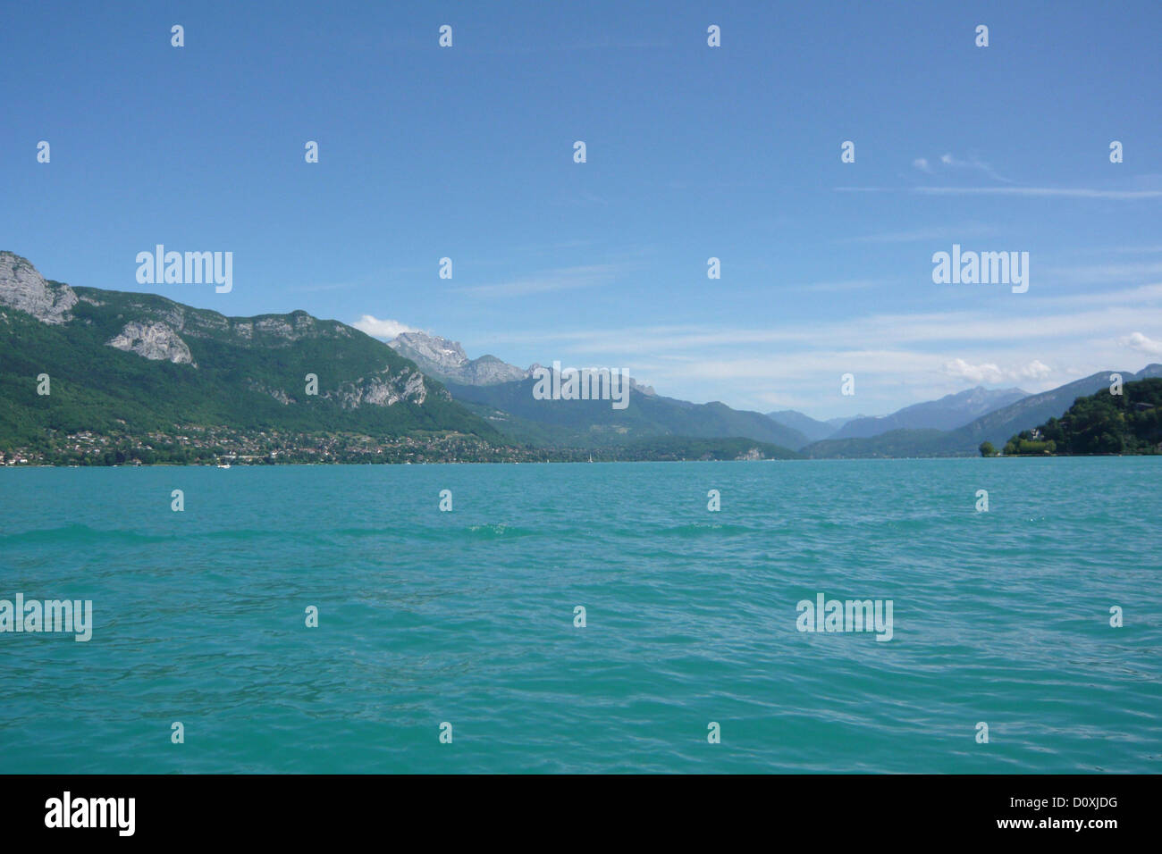 France, Europe, Annecy, Haute-Savoie, lake, sea, Lac Annecy Stock Photo