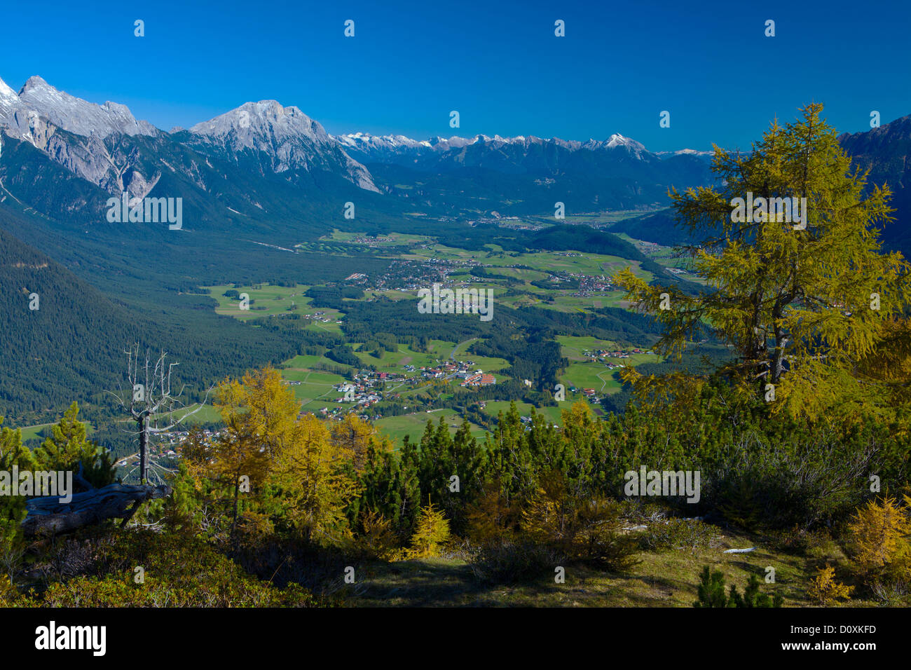 Austria, Europe, Tyrol, Tirol, Mieming, chain, plateau, Obsteig, Simmering, Simmeringalm, Obsteig, Mieming, Telfs, Mösern, Innta Stock Photo