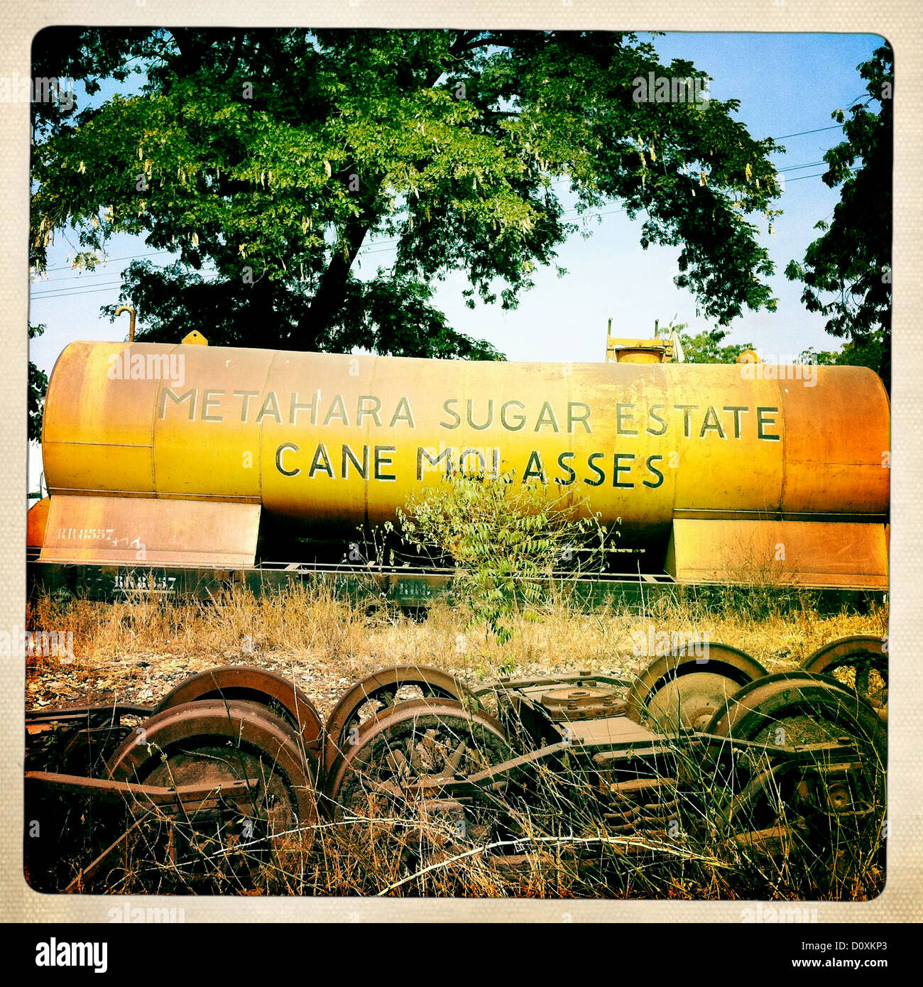 Old Train For Metahara Sugar Estate Cane Molasses, In Dire Dawa Station