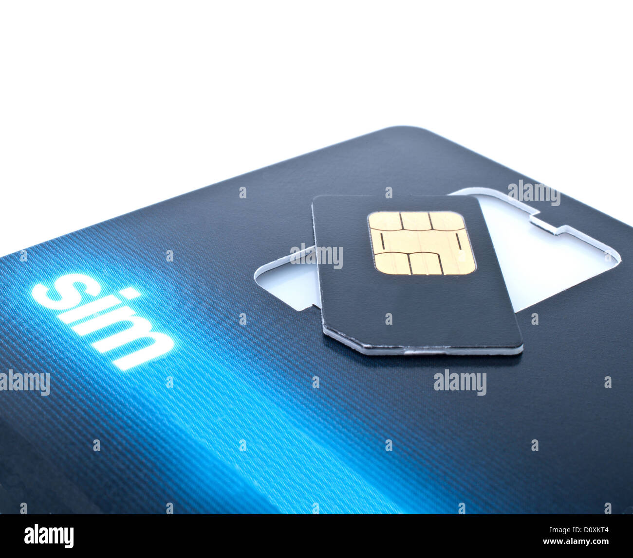sim card close up view isolated Stock Photo Alamy