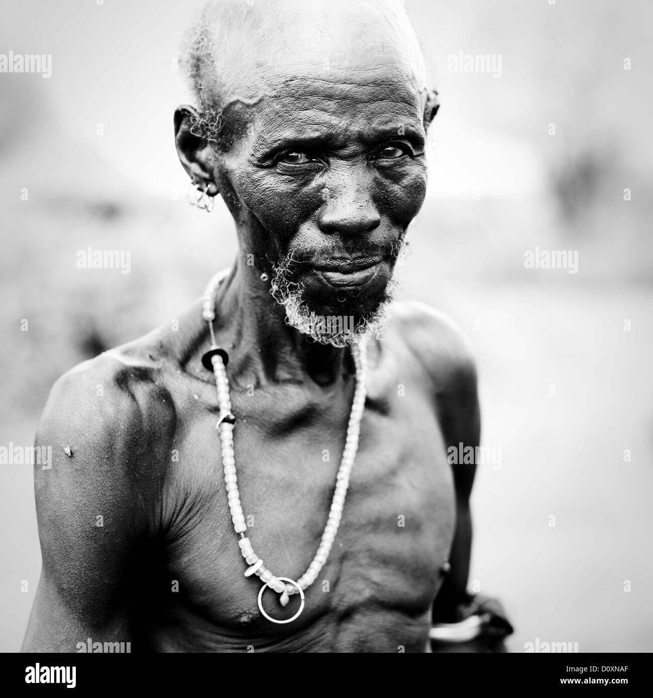 Old Bashada Tribe Man Stock Photo 