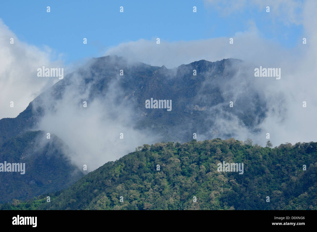Volcano, peak, mountain, crater, Landscape, Volcan Baru, Panama, Central America, Stock Photo
