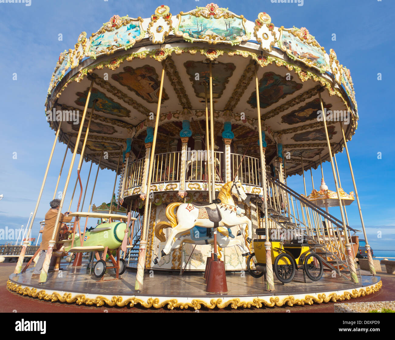 French antique merry go round hi-res stock photography and