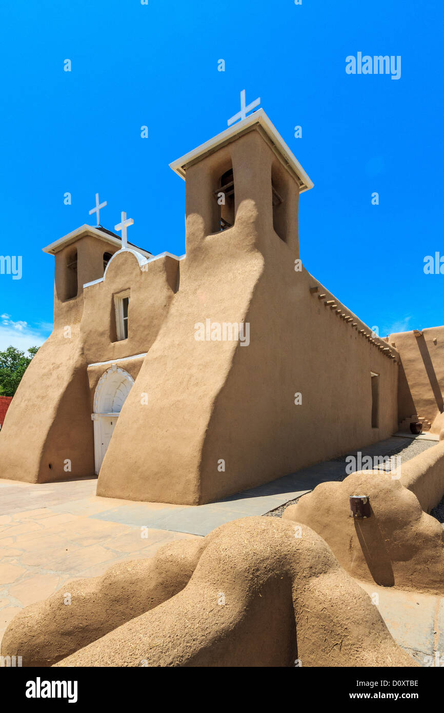 San Francisco de Asis, Mission, Church, Ranchos de Taos, Stock Photo