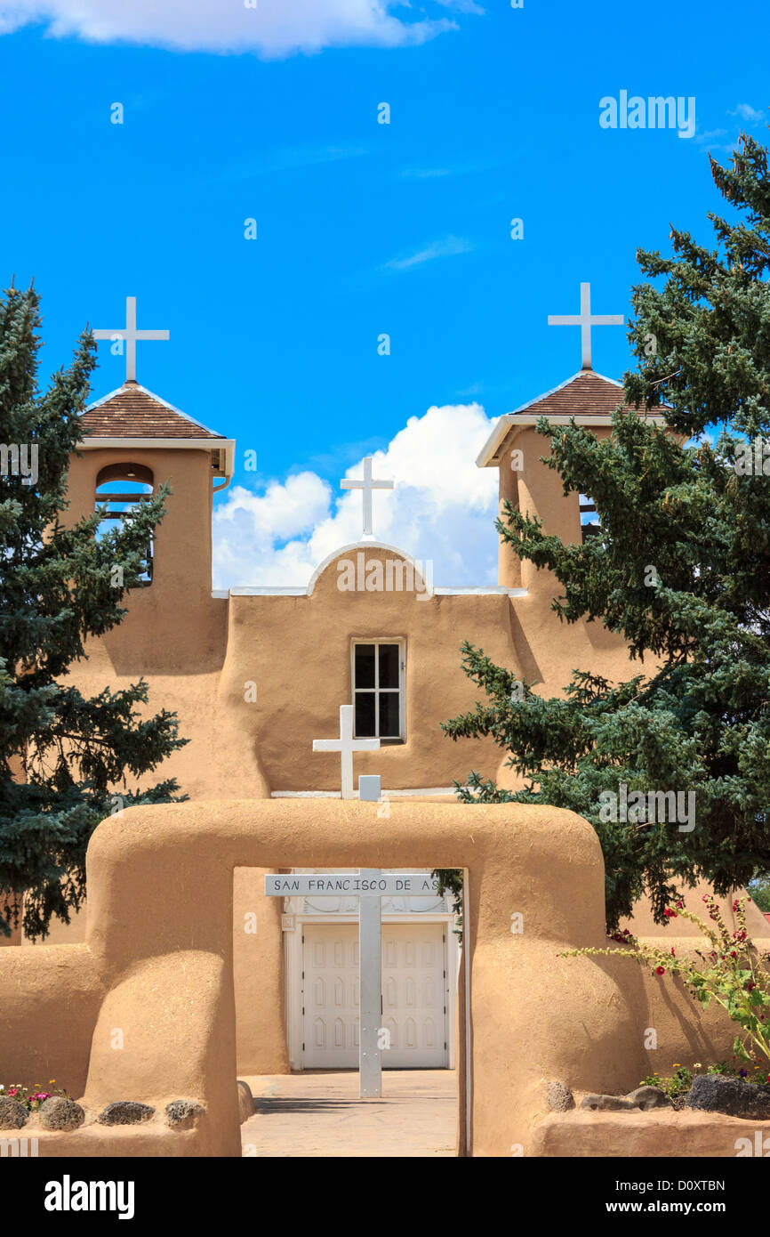 San Francisco de Asis, Mission, Church, Ranchos de Taos, Stock Photo