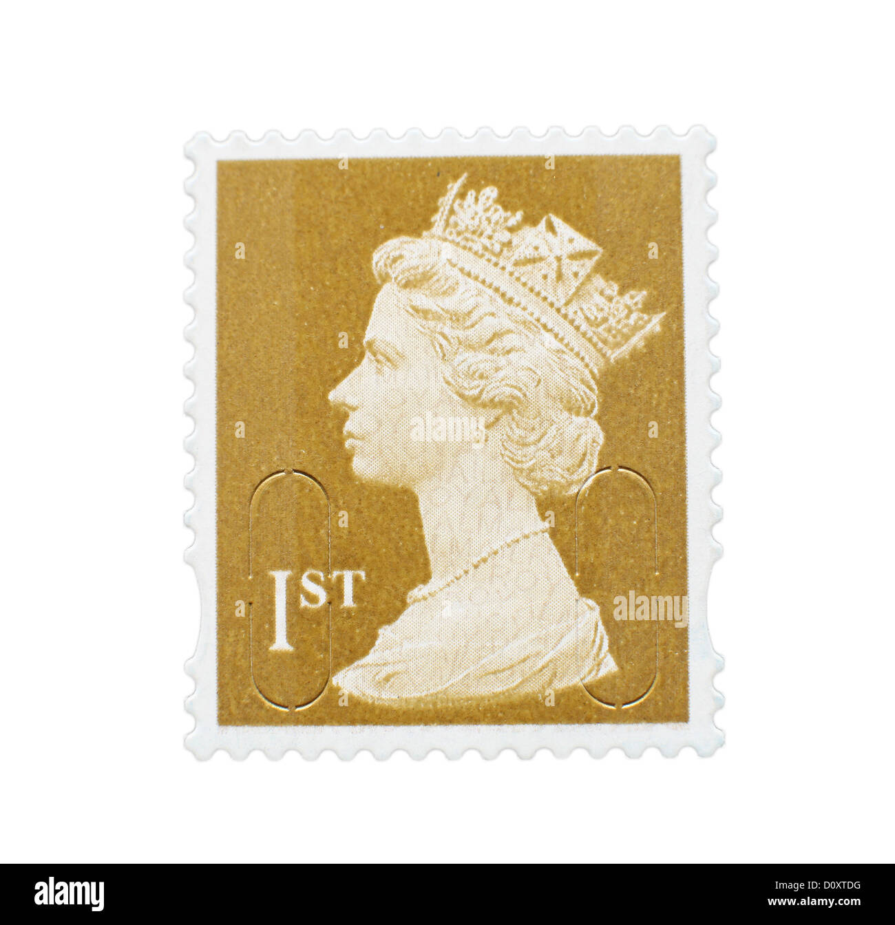 Royal Mail First Class Stamp. Picture by James Boardman. Stock Photo