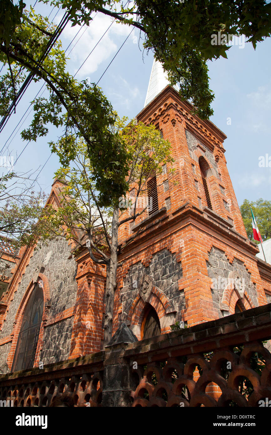 Getsemeni Church on Ignacio Allende in Coyoacan in Mexico City DF Stock Photo