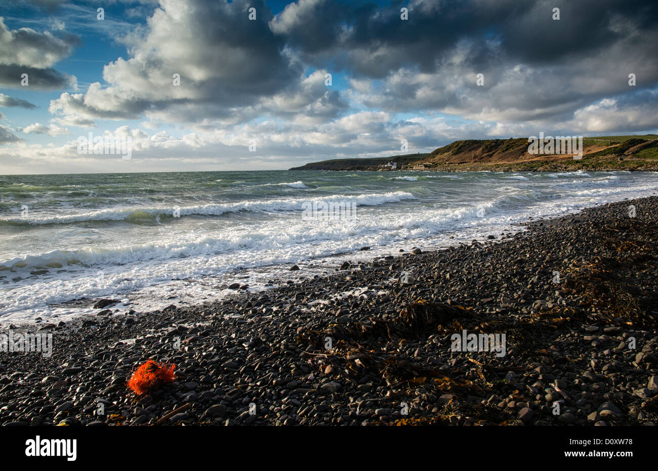 Port Logan Beach, Scotland. Stock Photo