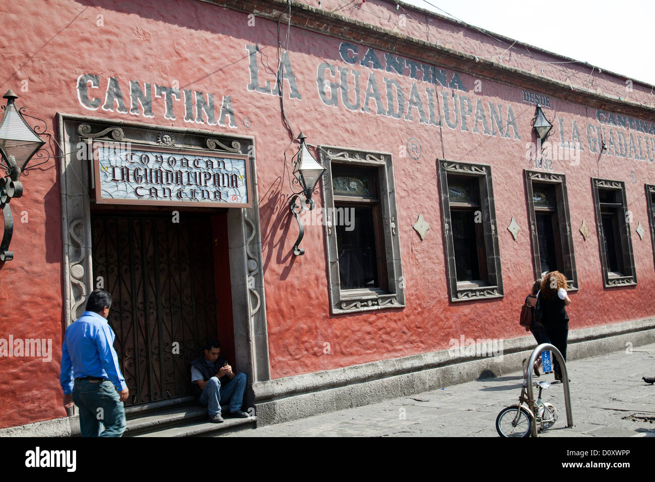 La Guadalupana Canteen in Coyoacan - Mexico City DF Stock Photo