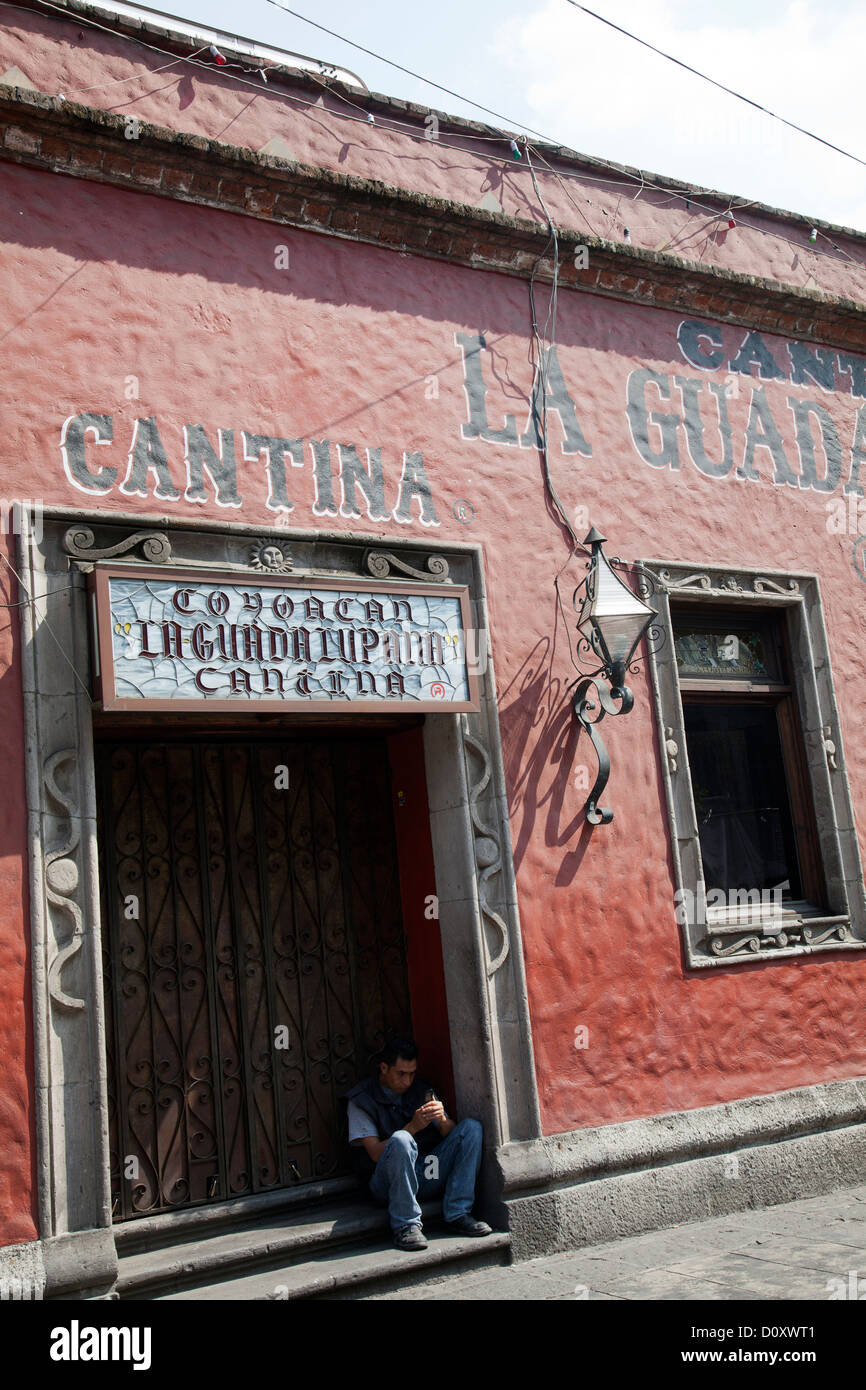 La Guadalupana Canteen in Coyoacan - Mexico City DF Stock Photo
