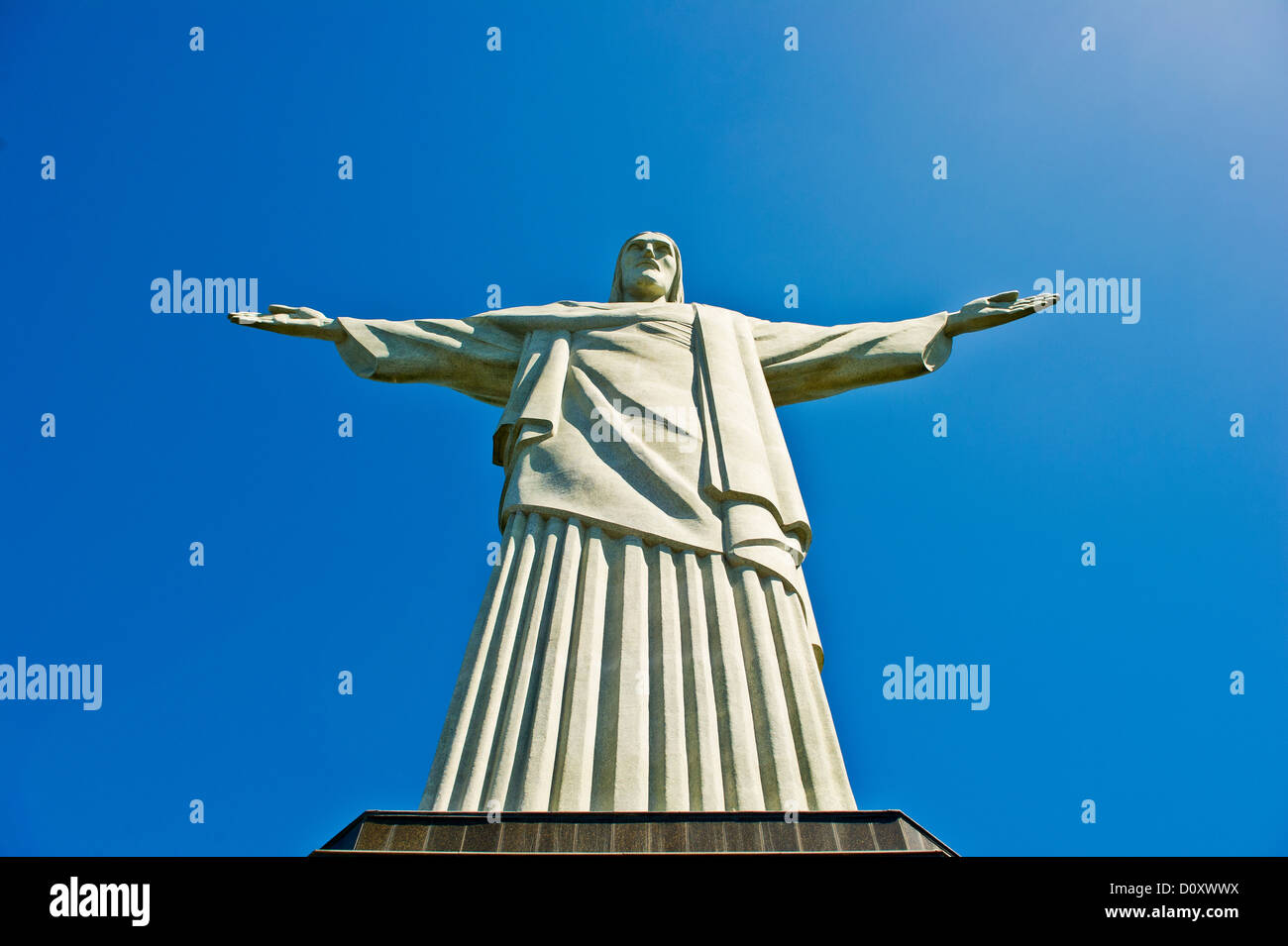 Christ the Redeemer Statue, Rio de Janeiro, Brazil Stock Photo