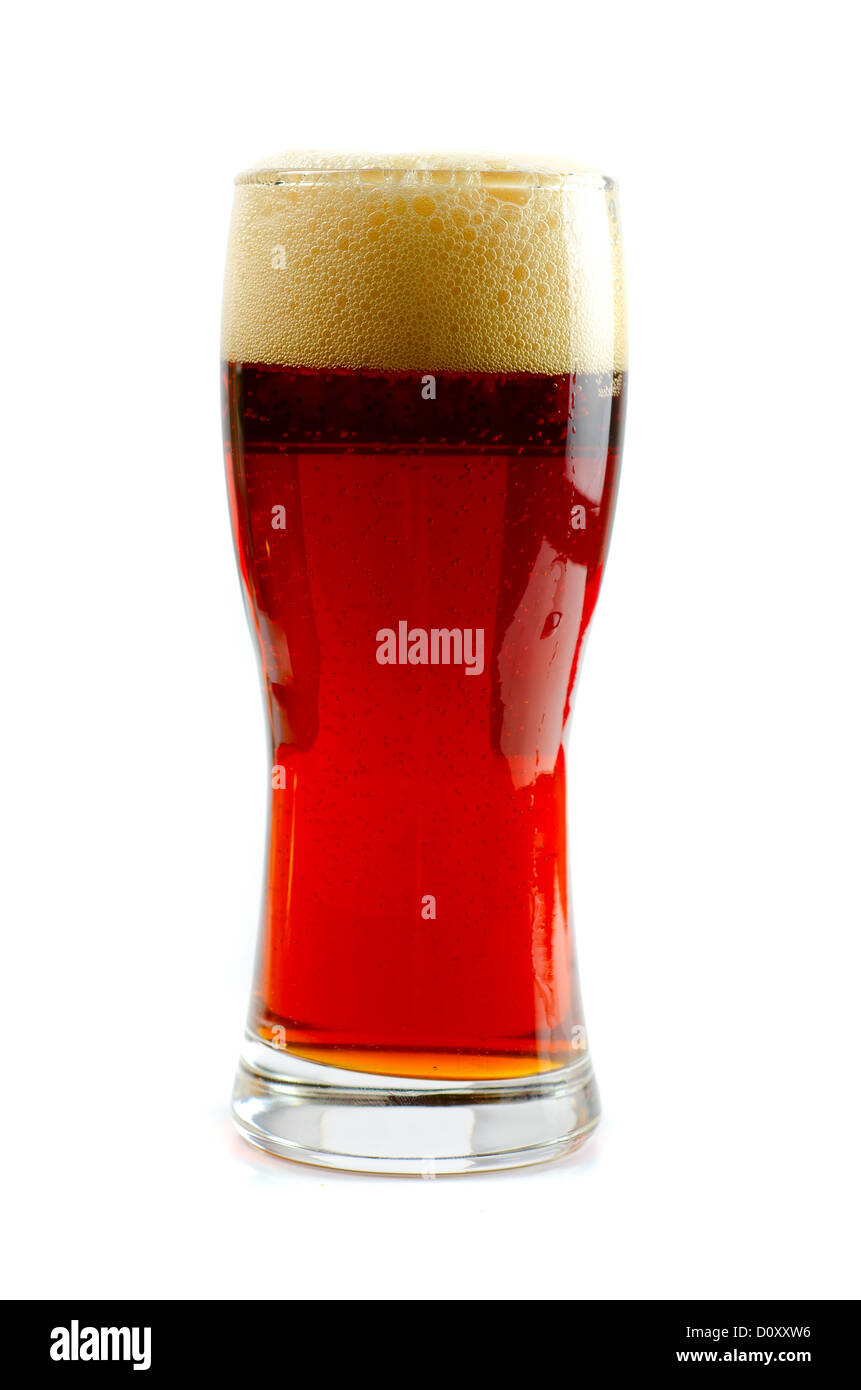 Glass of dark beer Stock Photo Alamy