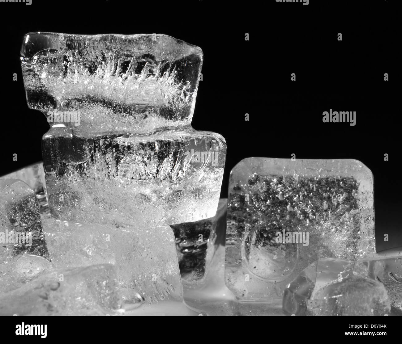 Ice cube Black and White Stock Photos & Images - Alamy