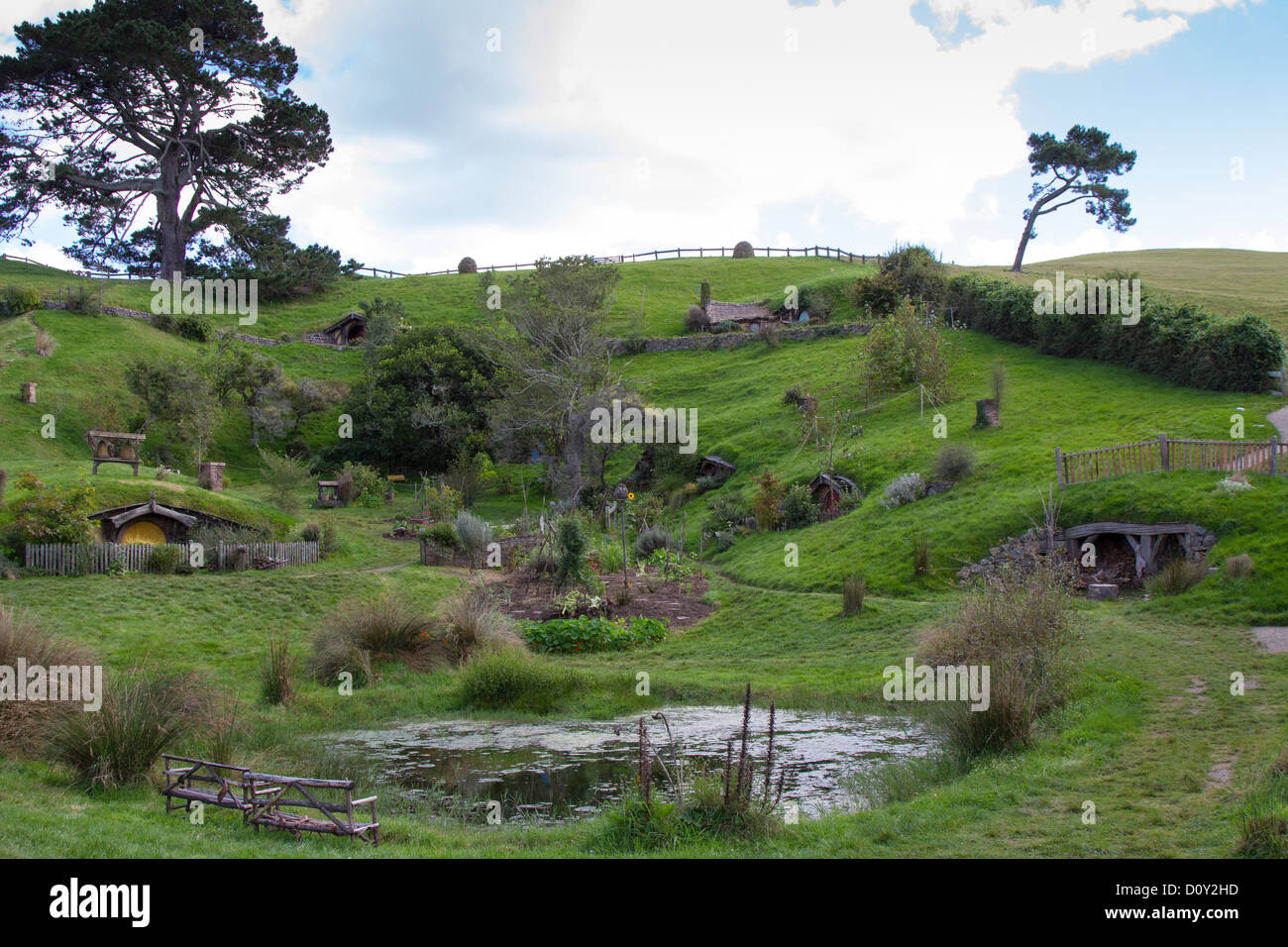 Hobbiton, New Zealand Stock Photo