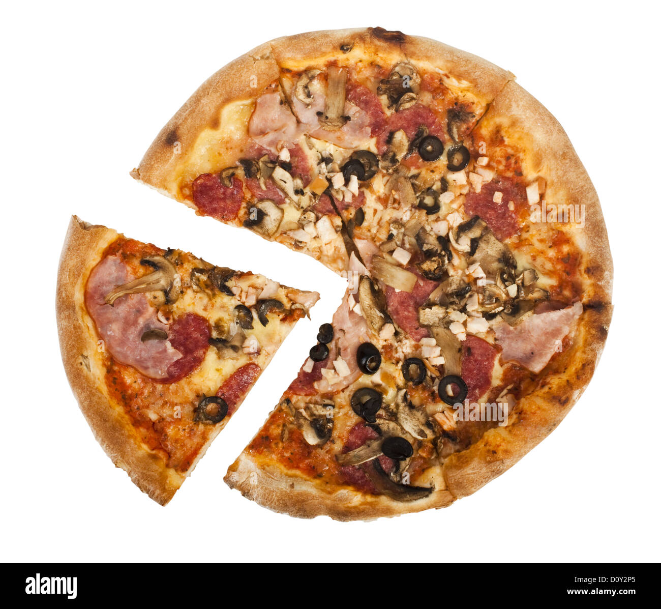 Pizza Pepperoni Stock Photo