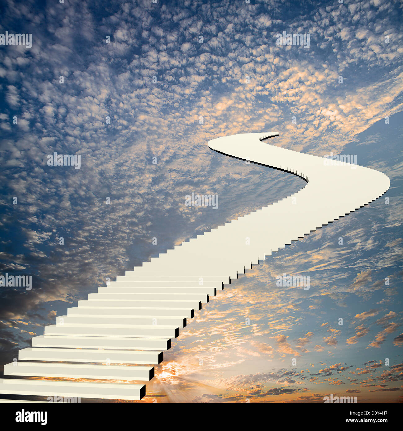 Stairway heaven clouds sky hi-res stock photography and images - Alamy