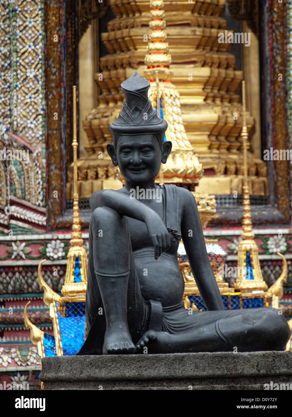 Statue Grand Palace Bangkok Stock Photo