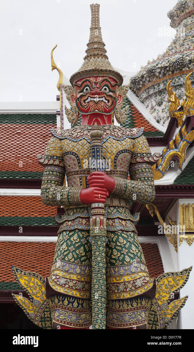 Grand Palace Bangkok statue Stock Photo
