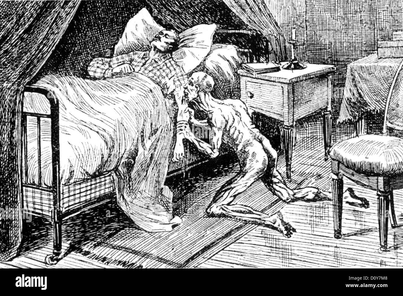 VAMPIRE as seen by a Victorian artist Stock Photo Alamy