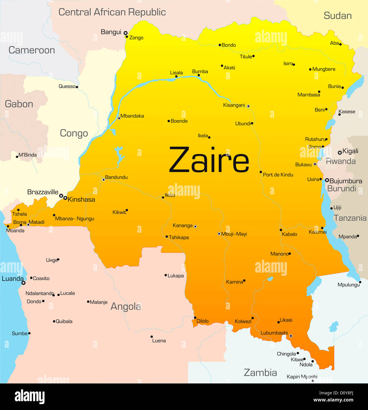 Zaire Stock Photo: 52230518 - Alamy