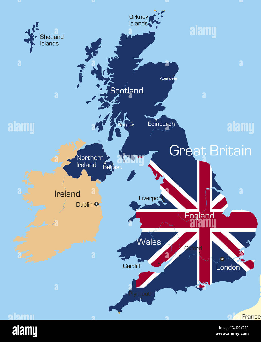Old map london scotland hi-res stock photography and images - Alamy