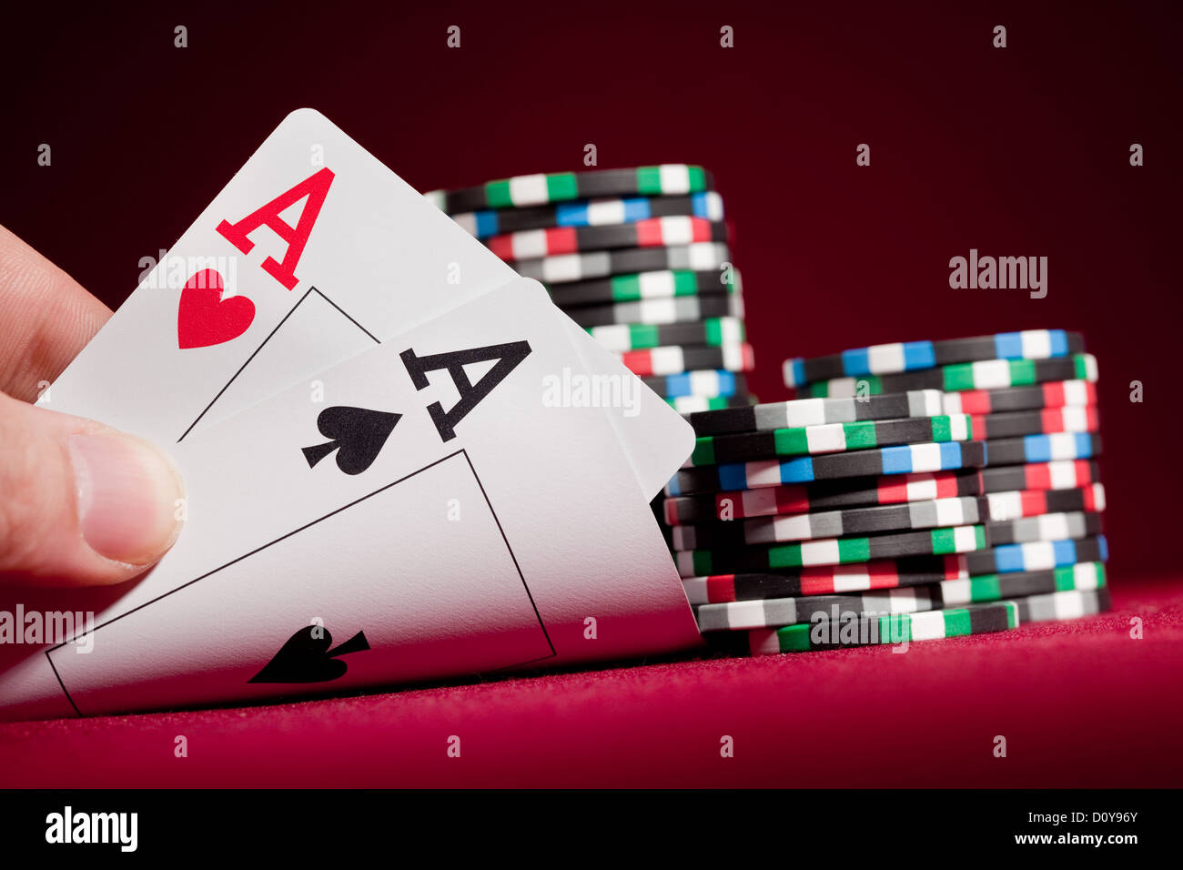 Two Aces Stock Photo