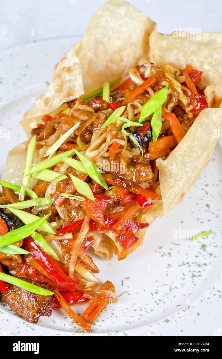 Beef at sour-sweet sauce Stock Photo - Alamy