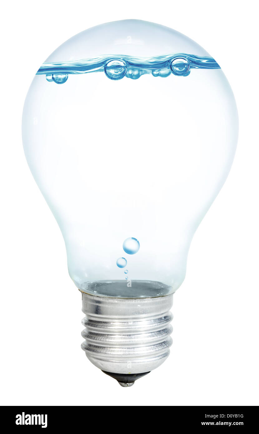 light bulb on a white background Stock Photo