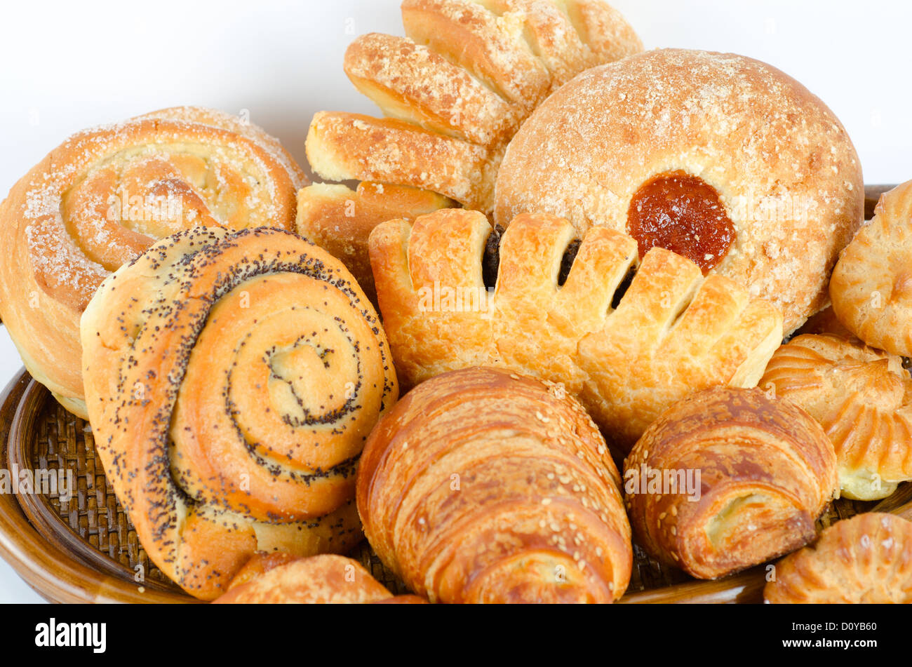 Bakery foodstuffs set Stock Photo