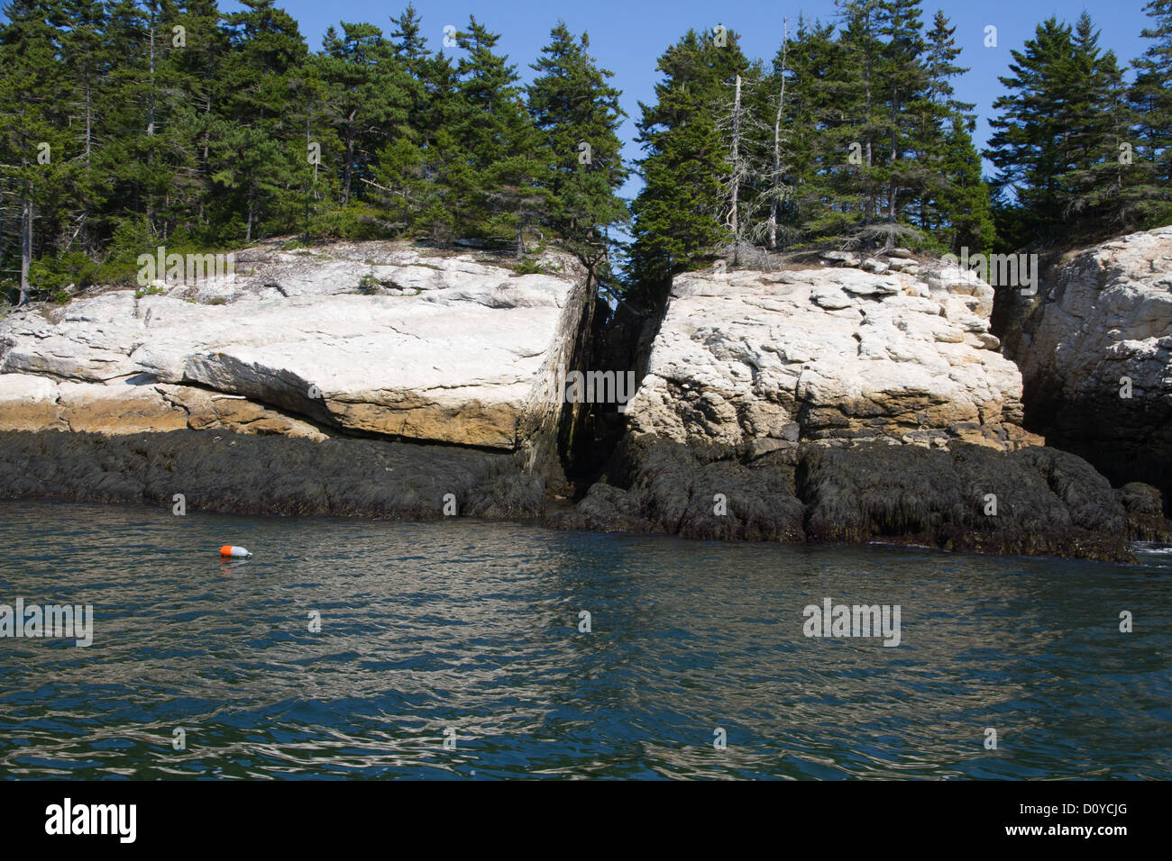 Cracks in the Ledge Stock Photo