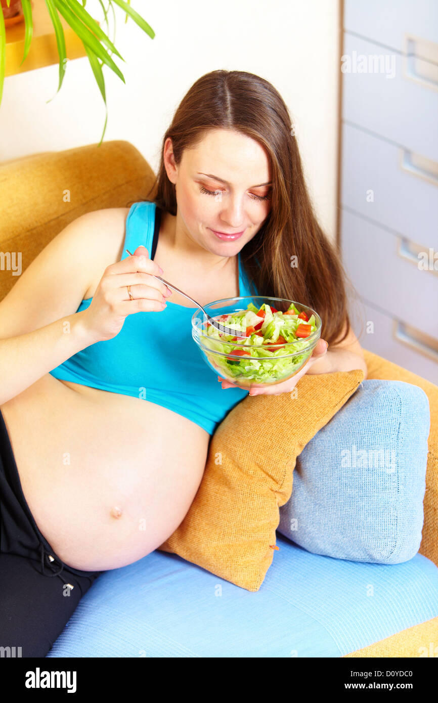 pregnant girl Stock Photo