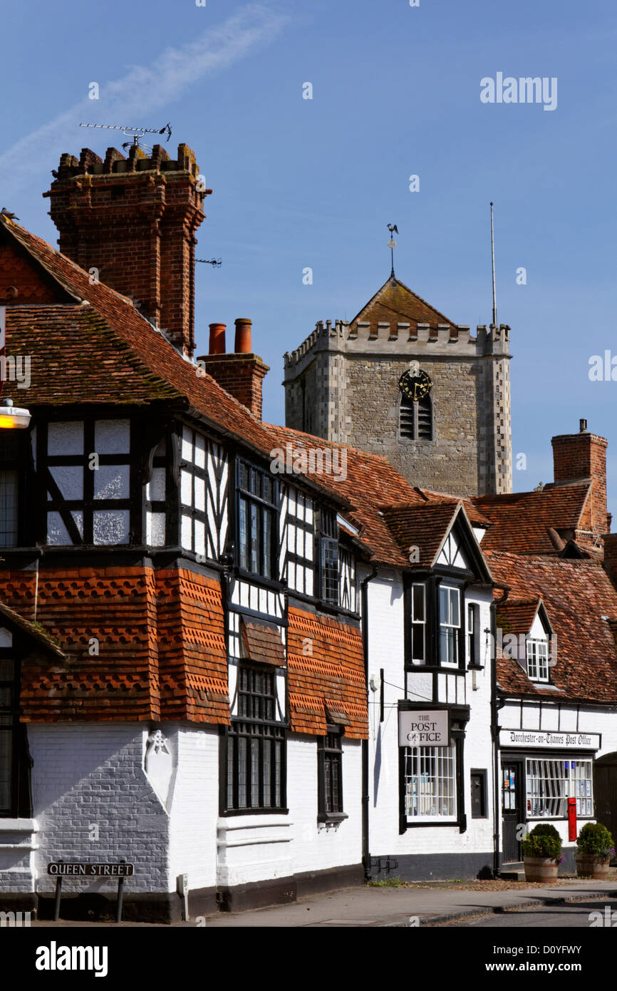 The High Street, DorchesterOnThames, Oxfordshire, England Stock Photo