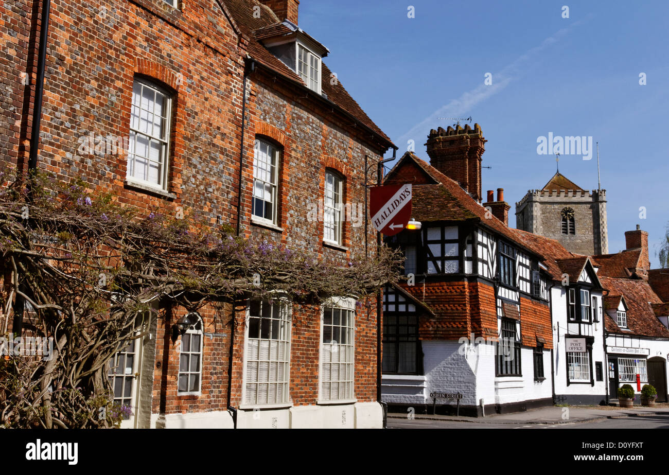 The High Street, Dorchester-On-Thames, Oxfordshire, England Stock Photo