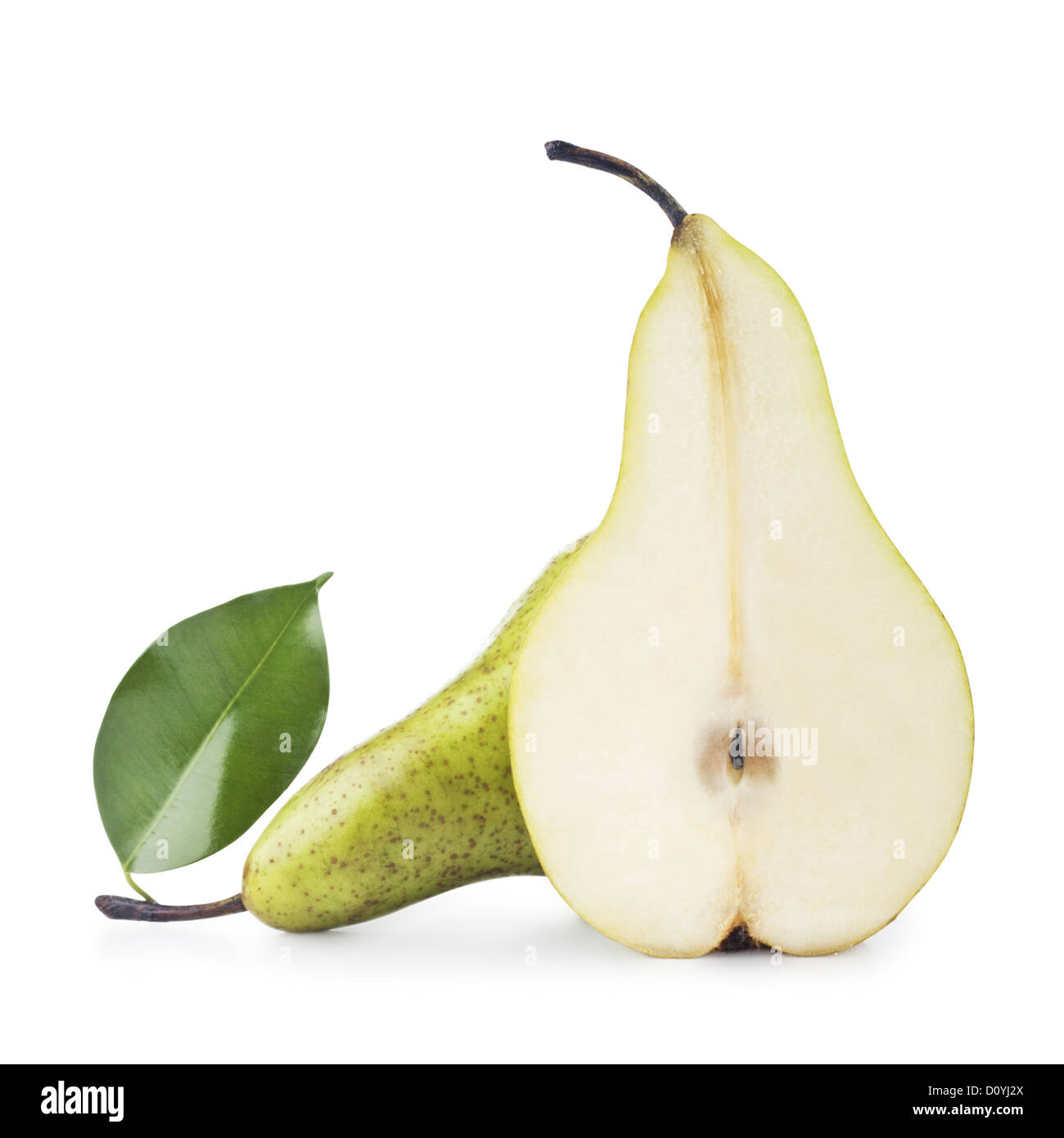 Pear leaf isolated on Cut Out Stock Images & Pictures - Alamy