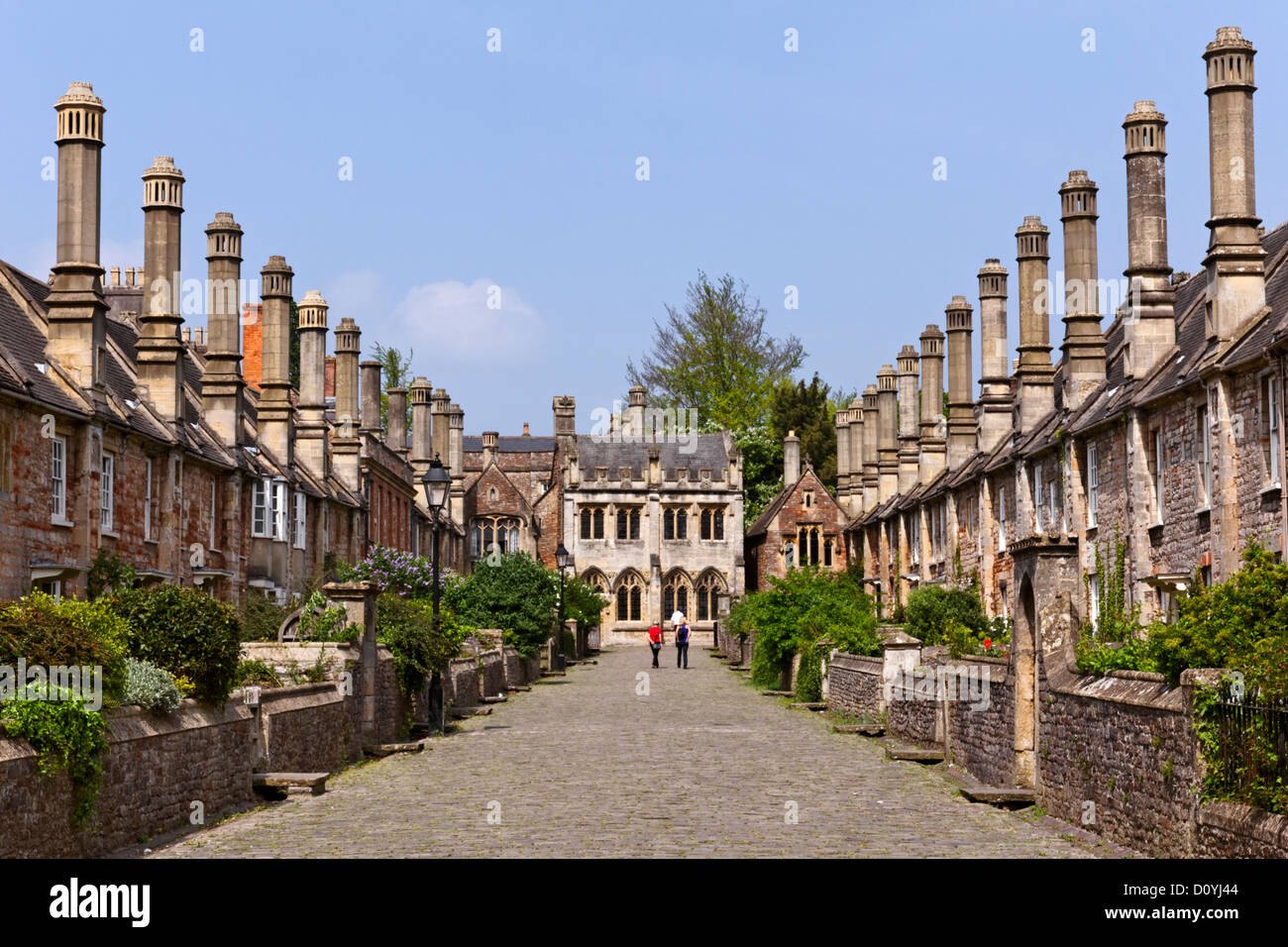 Vicar's Close, Wells, Somerset, England Stock Photo Alamy