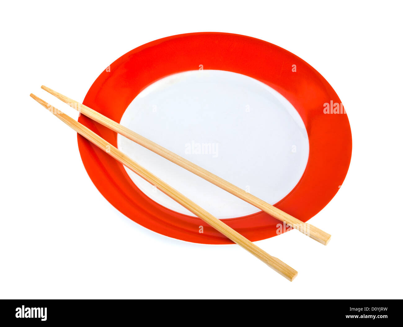 Plate and chopsticks Stock Photo Alamy