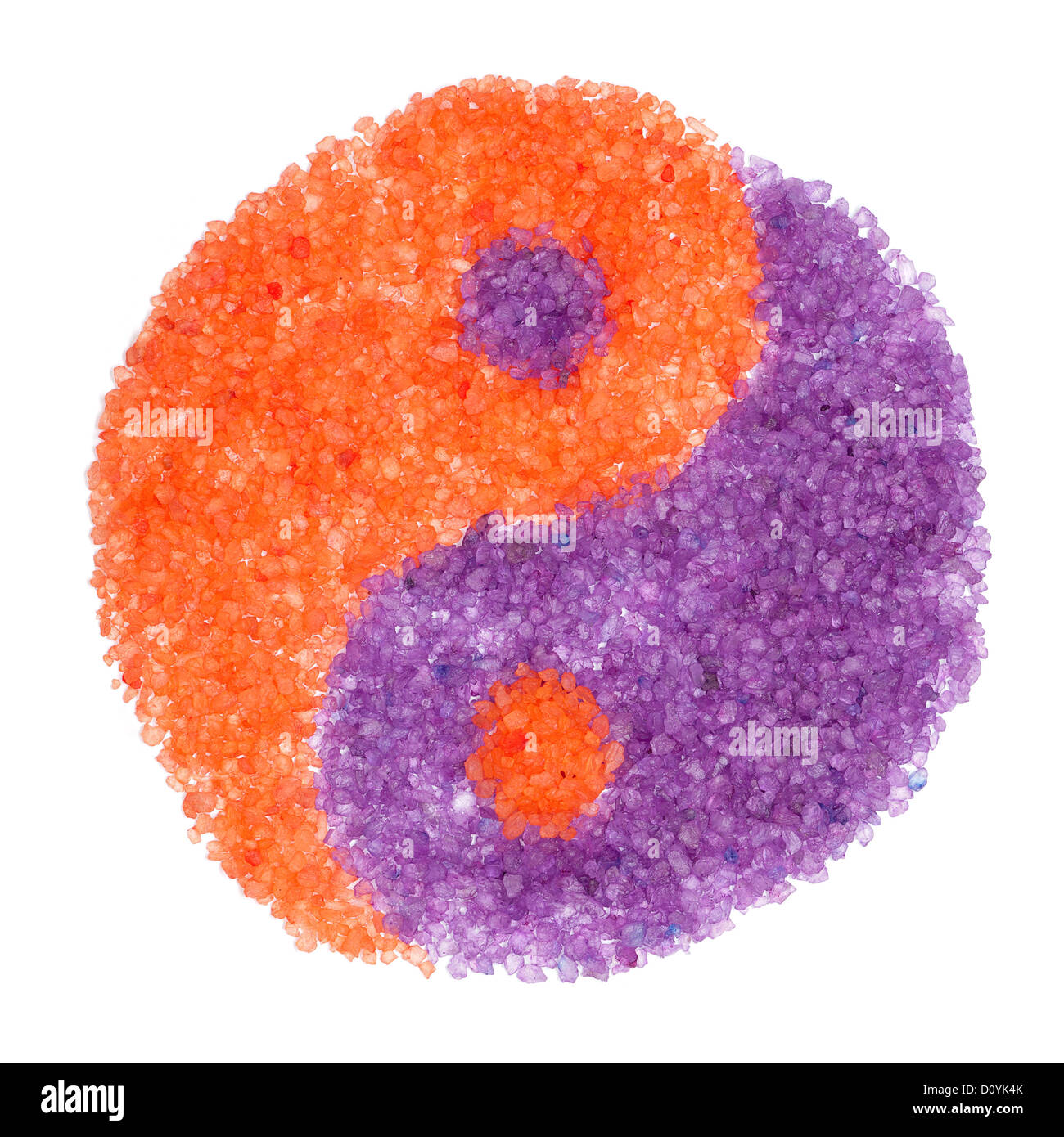 bath salt in shape yin yang Stock Photo Alamy