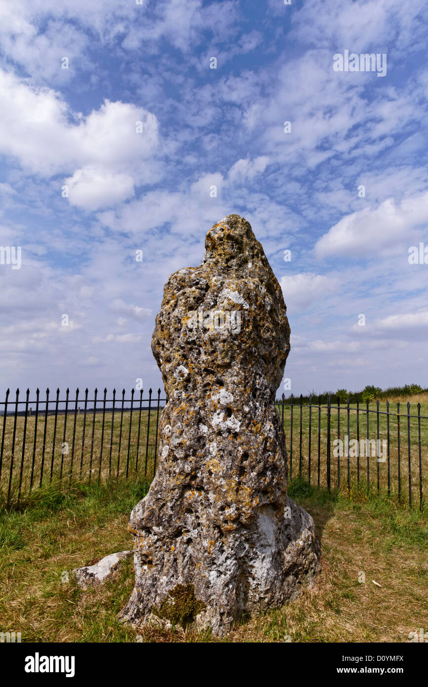 The King Stone, part of the Rollright group of standing stones in Oxfordshire, England Stock Photo