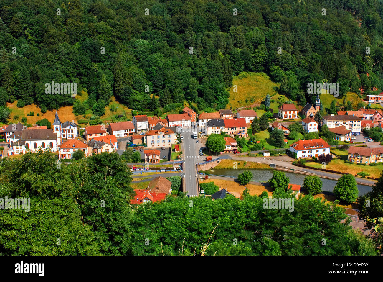 European village Stock Photo