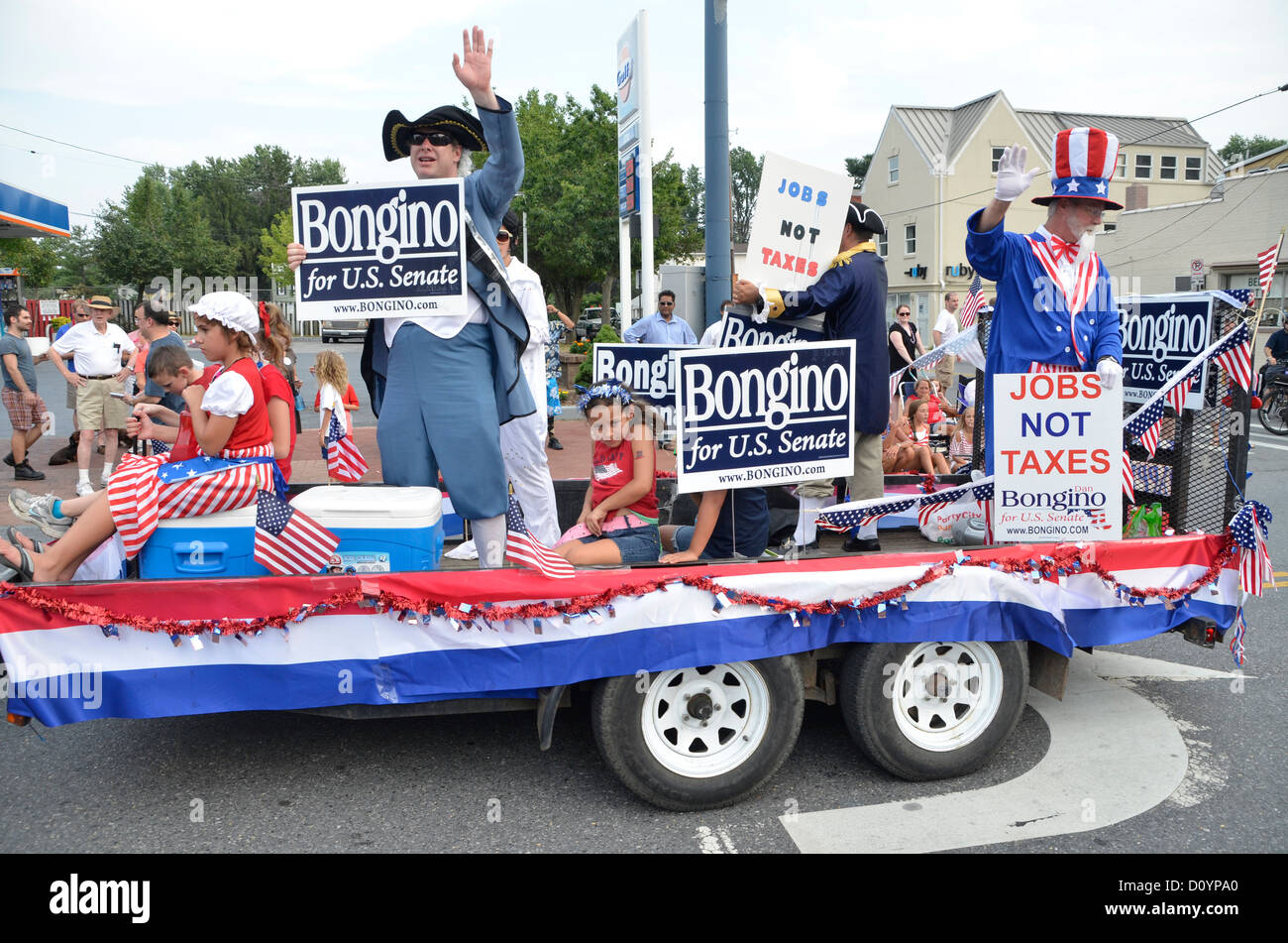 Political float in a parade in Annapolis Maryland Stock Photo Alamy