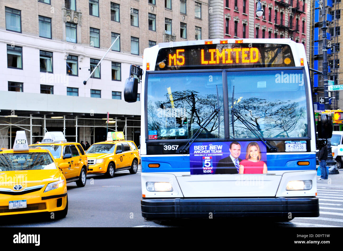 New York City Public Transportation M5 Bus, Manhattan, New York City