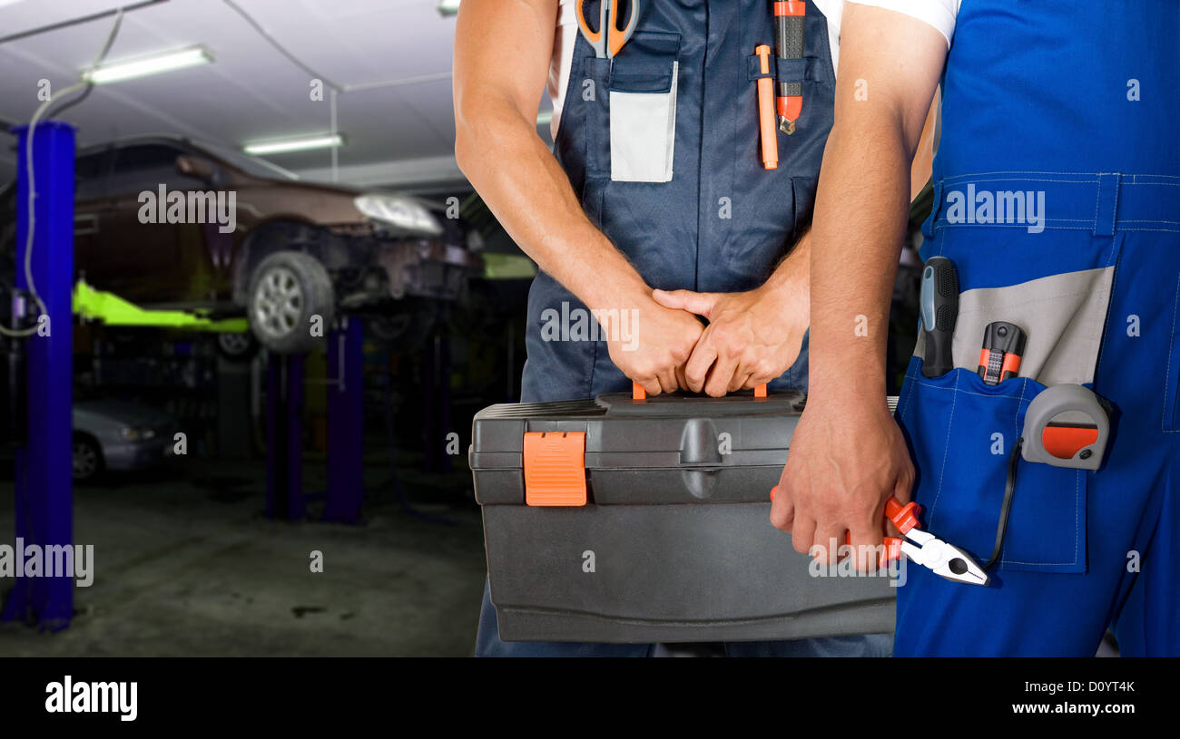 Auto mechanics Stock Photo