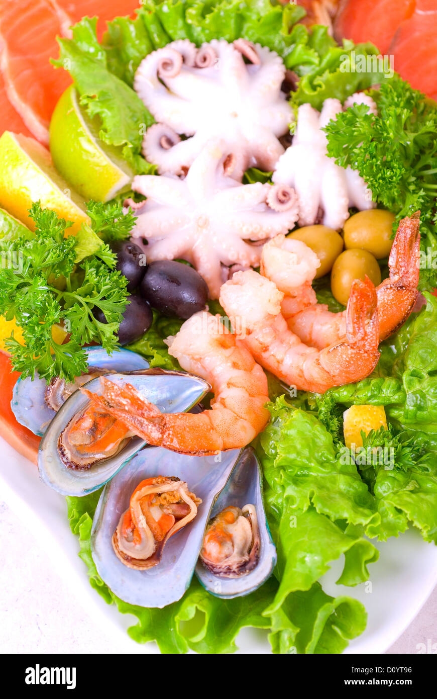 Seafood set hi-res stock photography and images - Alamy